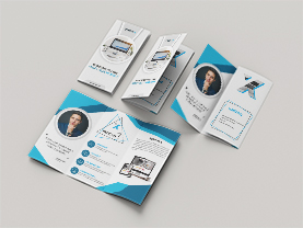 Pracovník grafického studia, Skládaný leták:&nbsp;©&nbsp;Martin Šourek