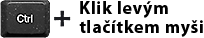 Klávesa Control a klik levým tlačítkem myši