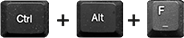 Klávesy Control, Alt a F