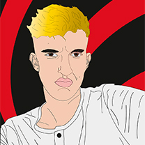 Digitálně nakreslený portrét