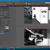 Otisk obrazovky s InDesign