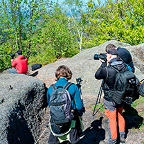 Frekventanti fotografují krajinu