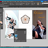 Otisk obrazovky při práci v InDesign