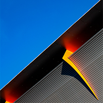 Fotografie stavby s důrazem na linie